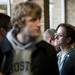 Parrish Bergquist waits in line inside the Ann Arbor Community Center on Tuesday. This was Bergquist's second attempt to vote and had been in line for an hour. Daniel Brenner I AnnArbor.com